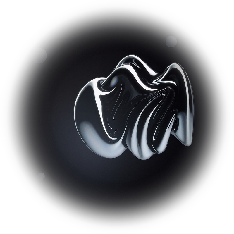Liquid chrome blob